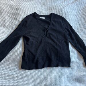 Everlane Black Long Sleeve Top
